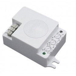 Detector de Movimiento Microondas y crepuscular 360g 5.8 Ghz IP20