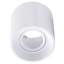 Foco superficie redondo orientable Blanco para Lámpara GU10/MR16 ECO