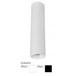 Foco LED superficie Redondo S13 φ60*240mm Blanco ó Negro para Lámpara GU10/MR16