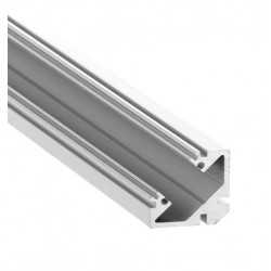 Perfil Angulo aluminio anodizado 19x19mm para tiras LED, barra 2 Metros