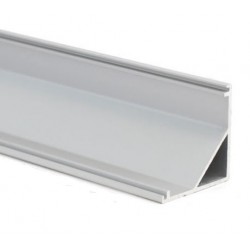 Perfil Aluminio Angulo 30x30mm. R para tiras LED de hasta 19mm, barra 2 Metros