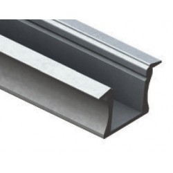 Perfil Aluminio Empotrar LINE 24x14mm. para tiras LED, barra 3 Metros