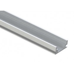 Perfil empotrar suelo pisable aluminio anodizado 19,2x8,3mm para tiras LED, barra 3 Metros