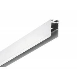Perfil Aluminio anodizado Superficie Colgar 15x31mm. para tiras LED, barra 3 Metros