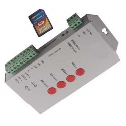 Controlador para tira PIXEL led RGB Digital 5V/24V 2048px con tarjeta SD