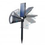 Foco LED Solar exterior jardin IP65 con piqueta Luz Azul