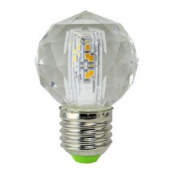Lámpara LED Esferica Cristal Diamante E27 4W