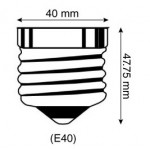 Lámpara LED Elipsoidal Gigante Clara E40 18W Filamento 2200ºK Regulable
