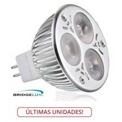 Lámpara LED MR16 6W, Blanca Neutra, Bridgelux